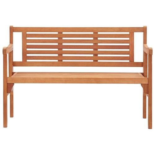 Foldbar havebænk 120 cm massivt eukalyptustræ