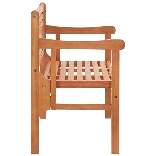Foldbar havebænk 120 cm massivt eukalyptustræ