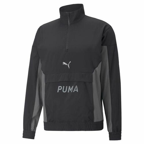 Sportsjakke til Mænd Puma Fit Woven Sort XXL