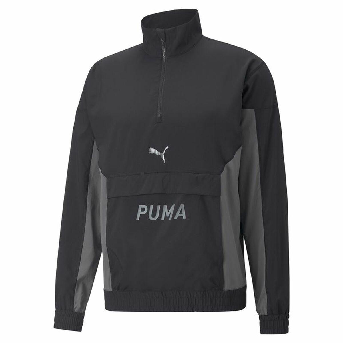 Sportsjakke til Mænd Puma Fit Woven Sort XXL