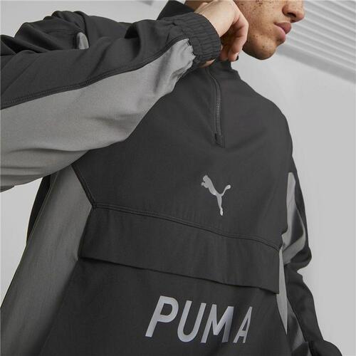 Sportsjakke til Mænd Puma Fit Woven Sort XXL