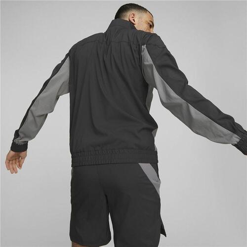 Sportsjakke til Mænd Puma Fit Woven Sort XXL