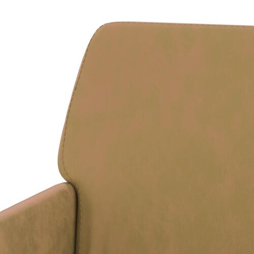 Bænk 108x79x79 cm velour brun