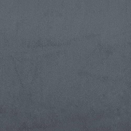 Bænk 108x79x79 cm velour mørkegrå