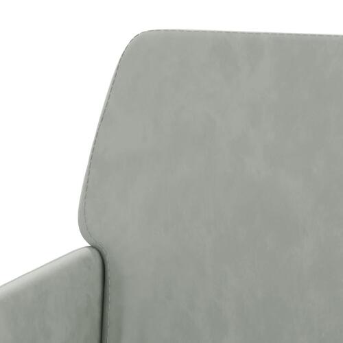 Bænk 108x79x79 cm velour lysegrå