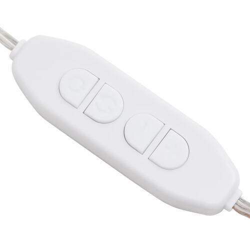 Spejl med LED-lamper 80x40 cm oval glas