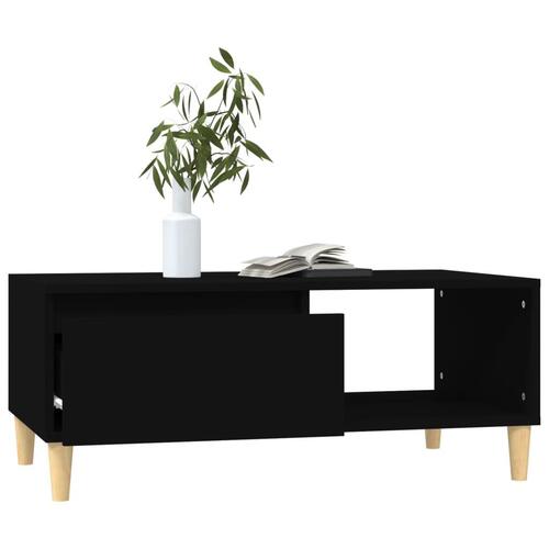 Sofabord 90x50x36,5 cm konstrueret træ sort