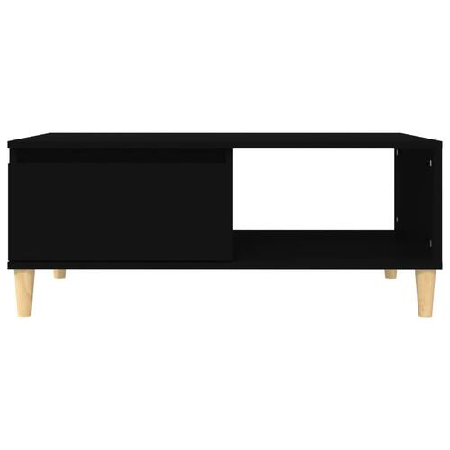Sofabord 90x50x36,5 cm konstrueret træ sort