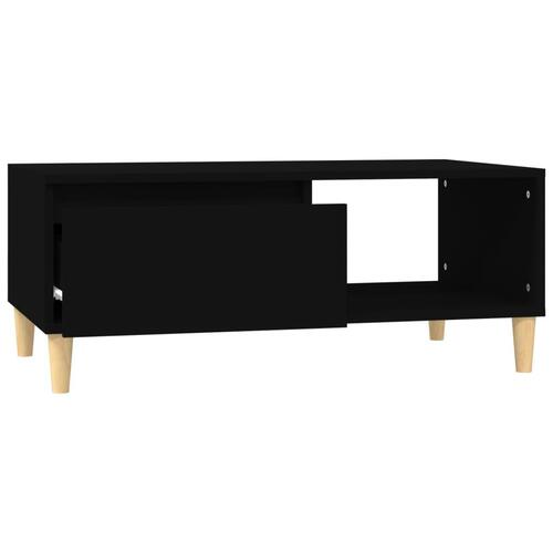 Sofabord 90x50x36,5 cm konstrueret træ sort