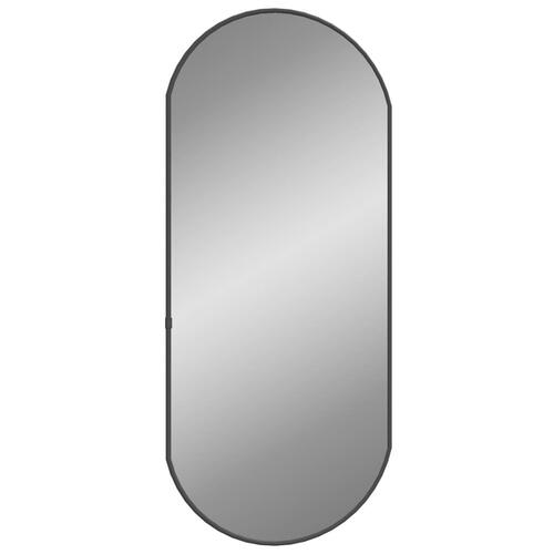 Vægspejl 70x30 cm oval sort