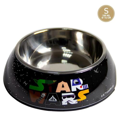 Hund Feeder Star Wars Melamin 180 ml Sort Metal