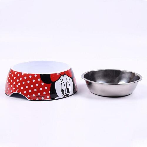 Hund Feeder Minnie Mouse 760 ml Melamin Metal Multifarvet