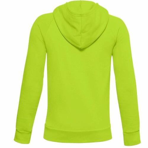 Hættetrøje til Børn Under Armour Rival Big Logo 1 Limegrøn 14-16 år