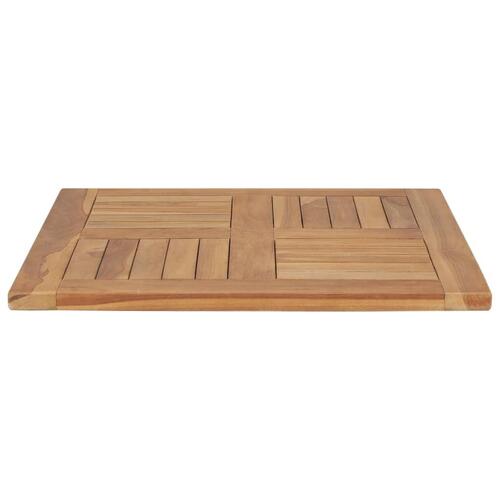 Bordplade 60x60x2,5 cm massivt teaktræ