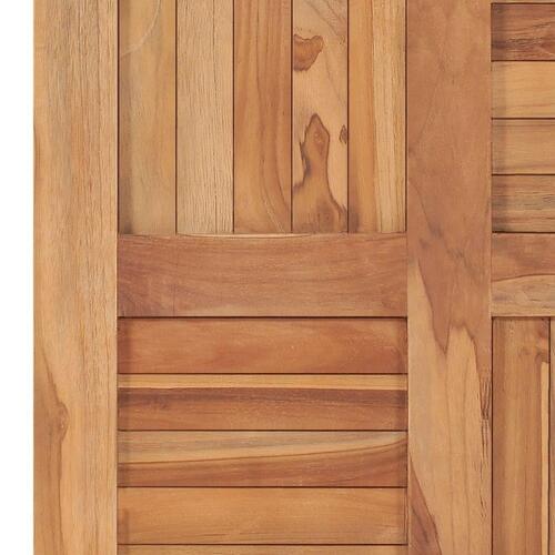 Bordplade 60x60x2,5 cm massivt teaktræ