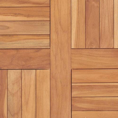 Bordplade 60x60x2,5 cm massivt teaktræ