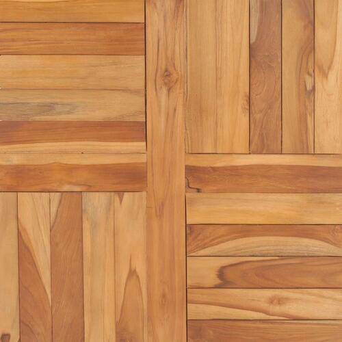 Bordplade 70x70x2,5 cm massivt teaktræ