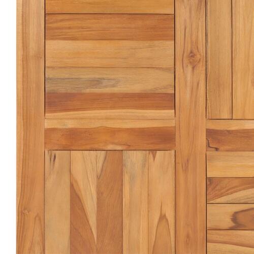 Bordplade 70x70x2,5 cm massivt teaktræ