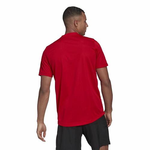 Kortærmet T-shirt til Mænd Aeroready Designed To Move Adidas Designed To Move Rød L