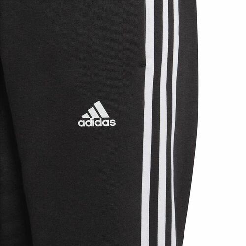 Træningsdragt til børn underdele Adidas Essentials 3 Ban Sort 9-10 år