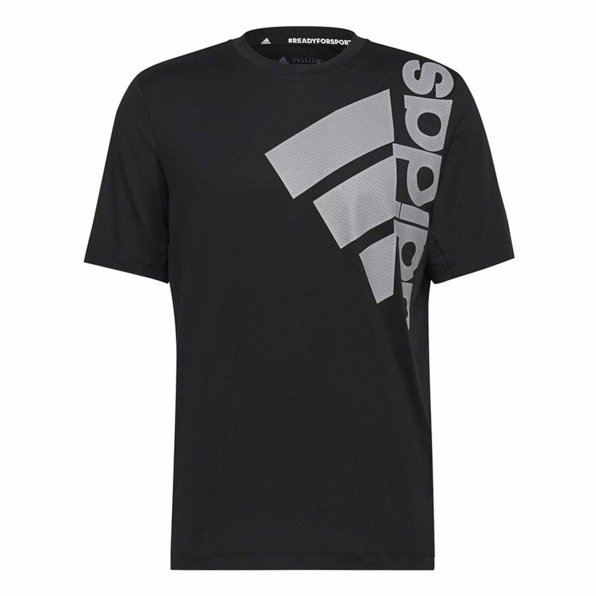 Kortærmet T-shirt til Mænd Adidas Big Badge Sort M