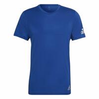 Kortærmet T-shirt til Mænd Adidas Run It Blå S