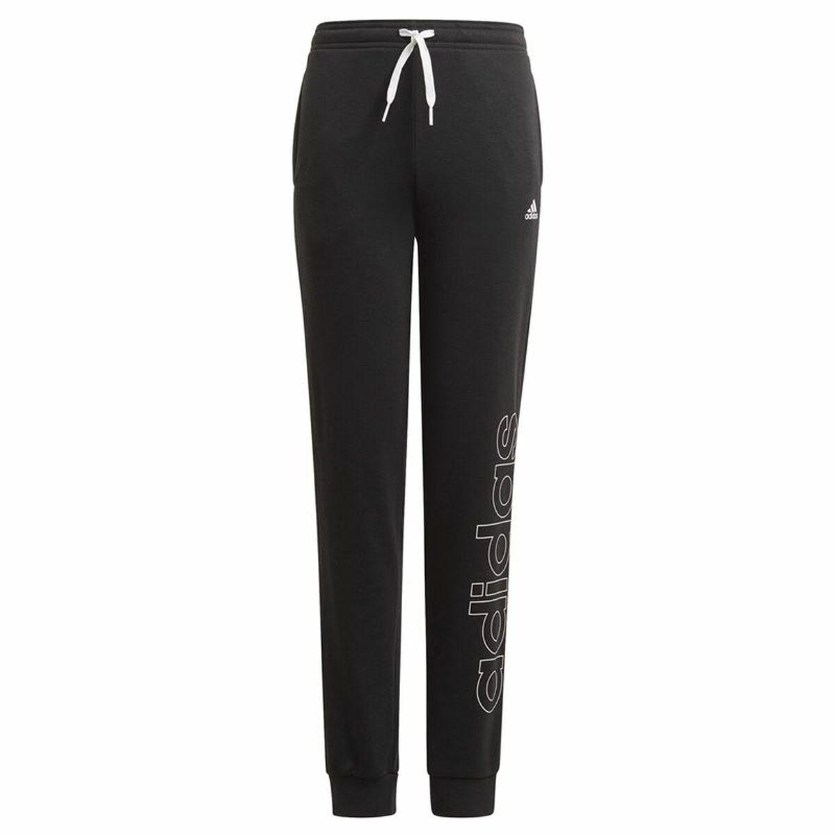 Træningsdragt til børn underdele Adidas Essentials French Terry Sort 14-15 år