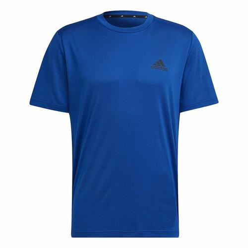 Kortærmet T-shirt til Mænd Aeroready Designed To Move Adidas Blå XL