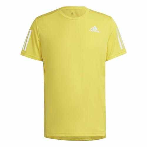 Kortærmet T-shirt til Mænd Adidas Graphic Tee Shocking Gul S