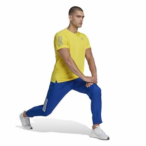 Kortærmet T-shirt til Mænd Adidas Graphic Tee Shocking Gul S