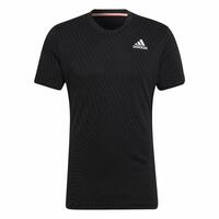 Kortærmet T-shirt til Mænd Adidas Freelift Sort L