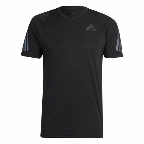 Kortærmet T-shirt til Mænd Adidas Run Icon Sort S