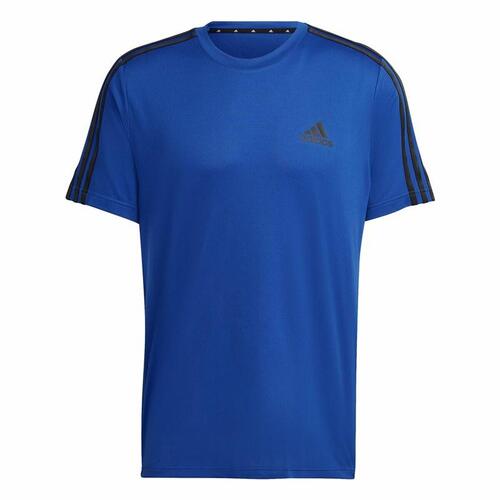 Kortærmet T-shirt til Mænd Adidas Aeroready Designed To Move Blå S