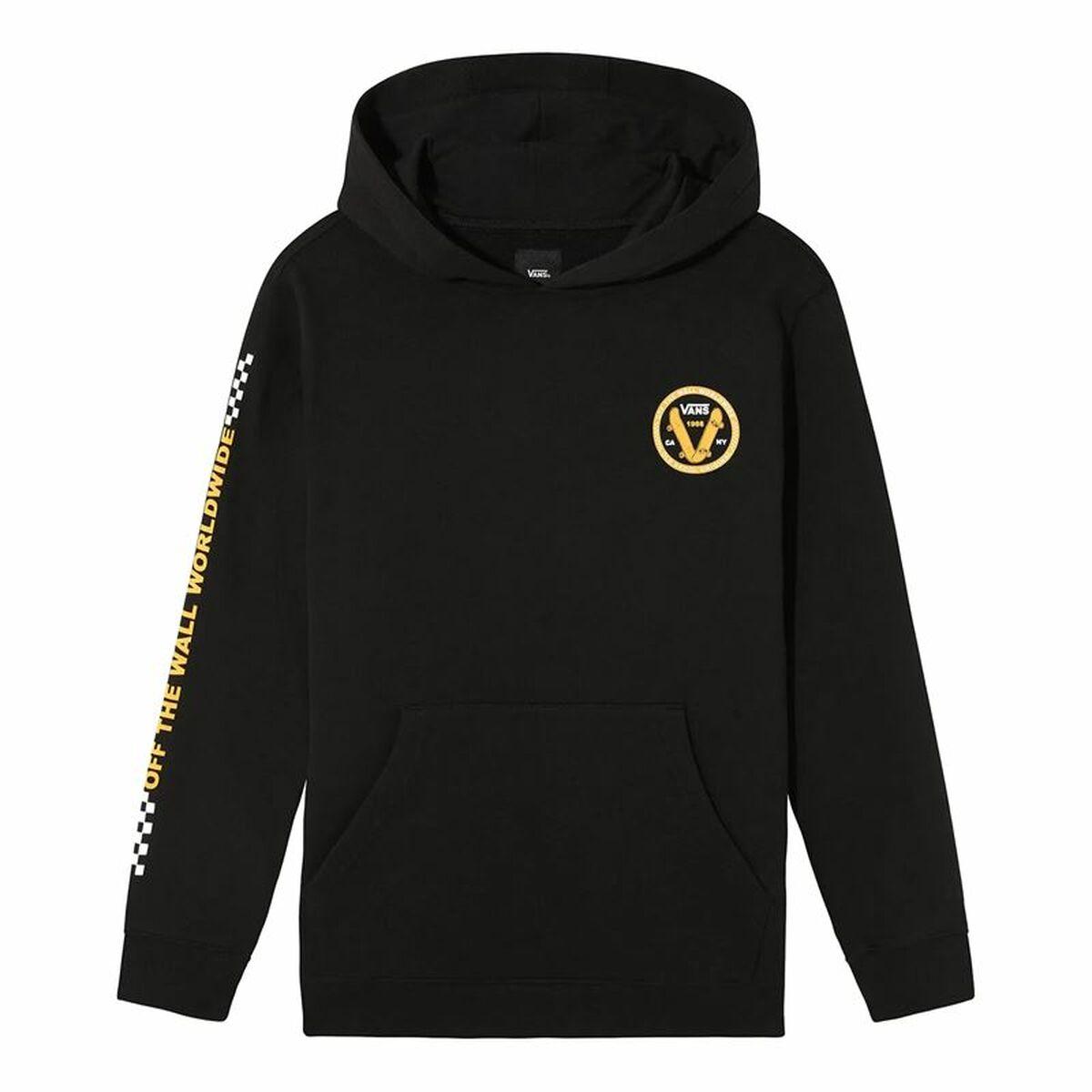 Unisex Hættetrøje Vans Global Stack Po-B Sort 12-14 år