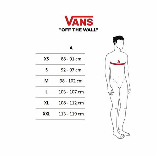 Unisex Hættetrøje Vans Global Stack Po-B Sort 12-14 år