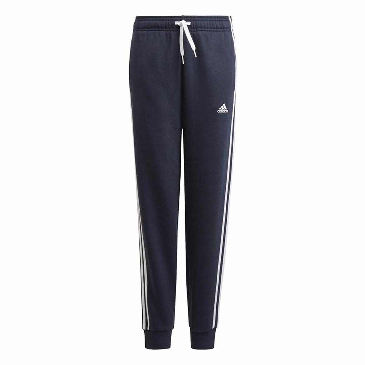 Træningsdragt til børn underdele Adidas Essentials 3 Bandas Legend Ink Mørkeblå 6-7 år