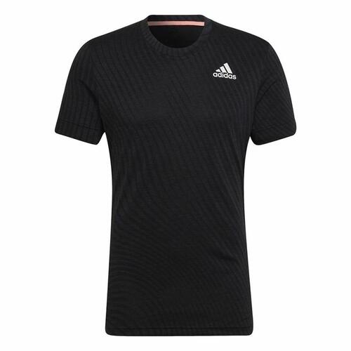 Kortærmet T-shirt til Mænd Adidas Freelift Sort S