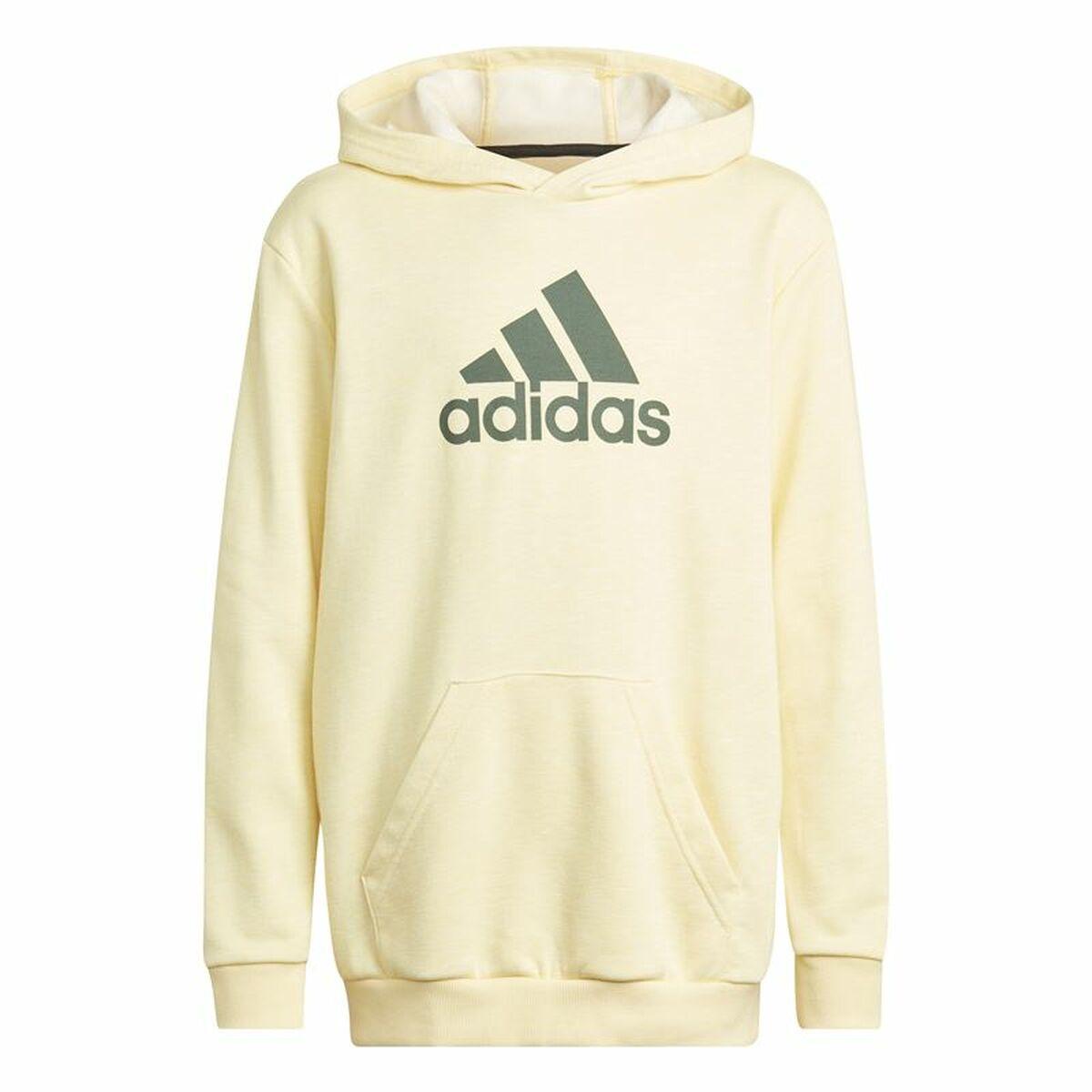 Unisex Hættetrøje Adidas Future Icons Badge of Sport Gul 11-12 år