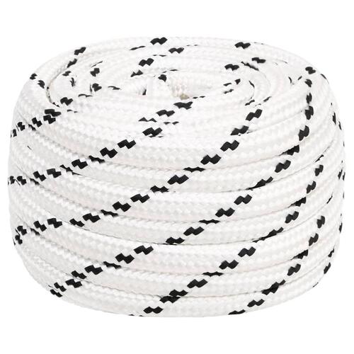 Arbejdsreb 16 mm 100 m polyester hvid