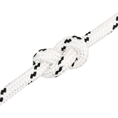 Arbejdsreb 16 mm 100 m polyester hvid