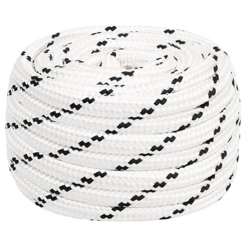 Arbejdsreb 18 mm 100 m polyester hvid