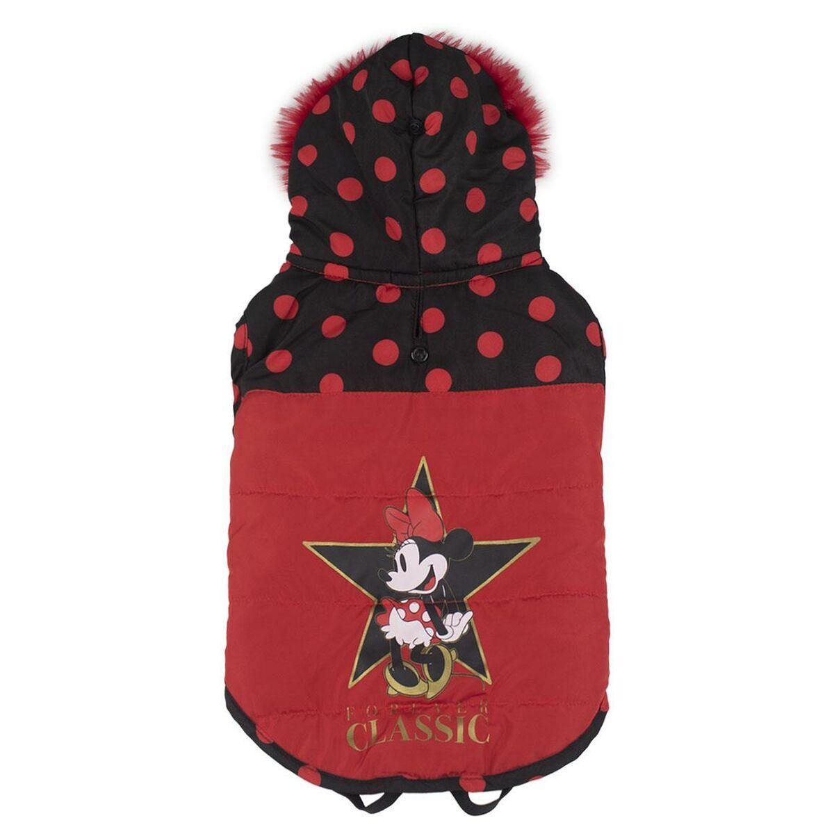 Hundefrakke Minnie Mouse Sort Rød S