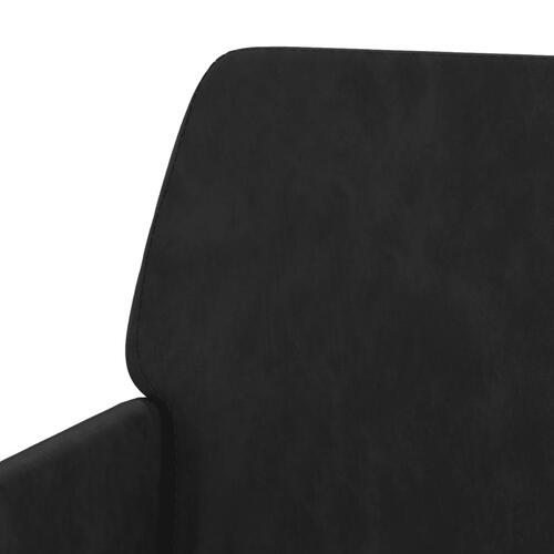 Bænk 108x79x79 cm velour sort