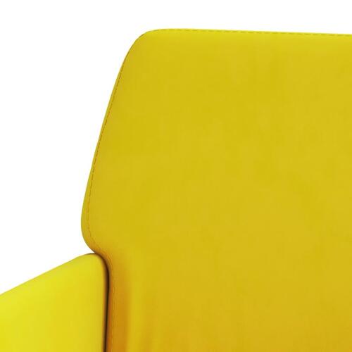 Bænk 108x79x79 cm velour gul