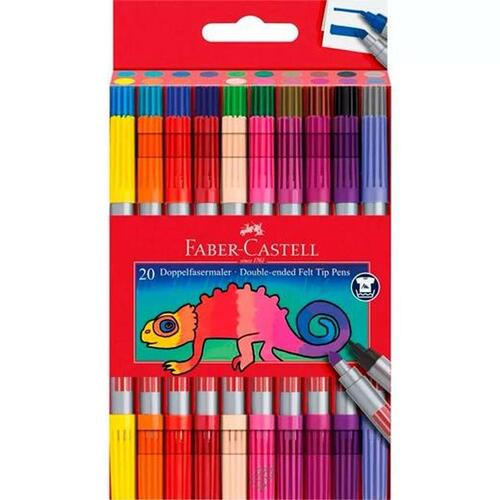 Sæt med Fiberpenne Faber-Castell Æske Multifarvet (5 enheder)