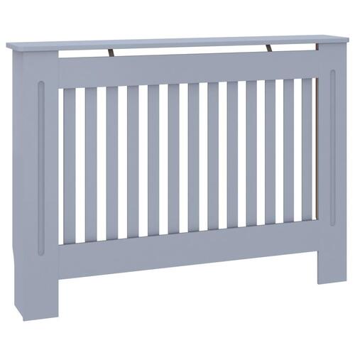Radiatorskjuler 112x19x81,5 cm MDF antracitgrå