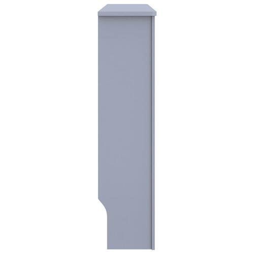 Radiatorskjuler 112x19x81,5 cm MDF antracitgrå