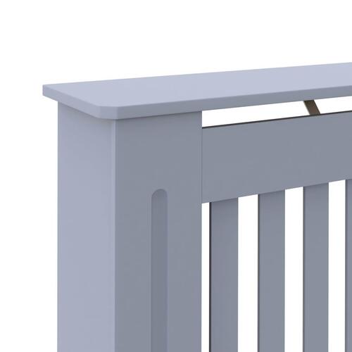Radiatorskjuler 112x19x81,5 cm MDF antracitgrå
