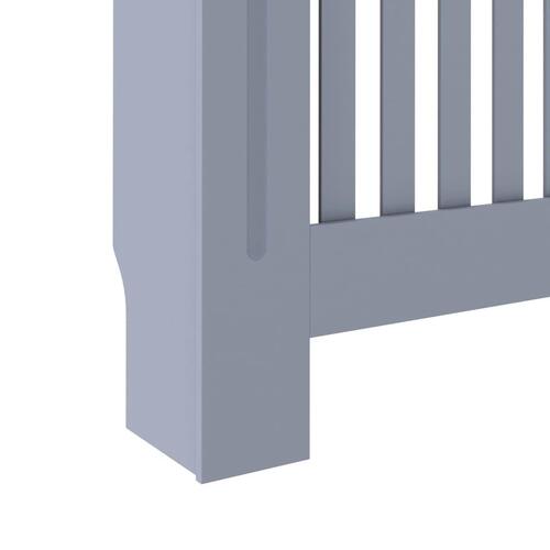 Radiatorskjuler 112x19x81,5 cm MDF antracitgrå