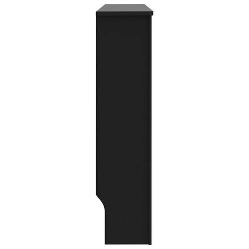 Radiatorskjuler 112x19x81,5 cm MDF sort